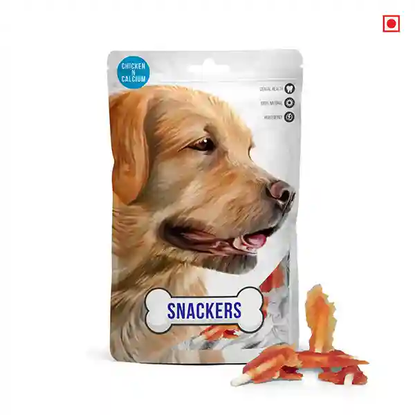 Snackers Chicken N Calcium Treats for Dogs, 70g – (Best Before Mar’26)