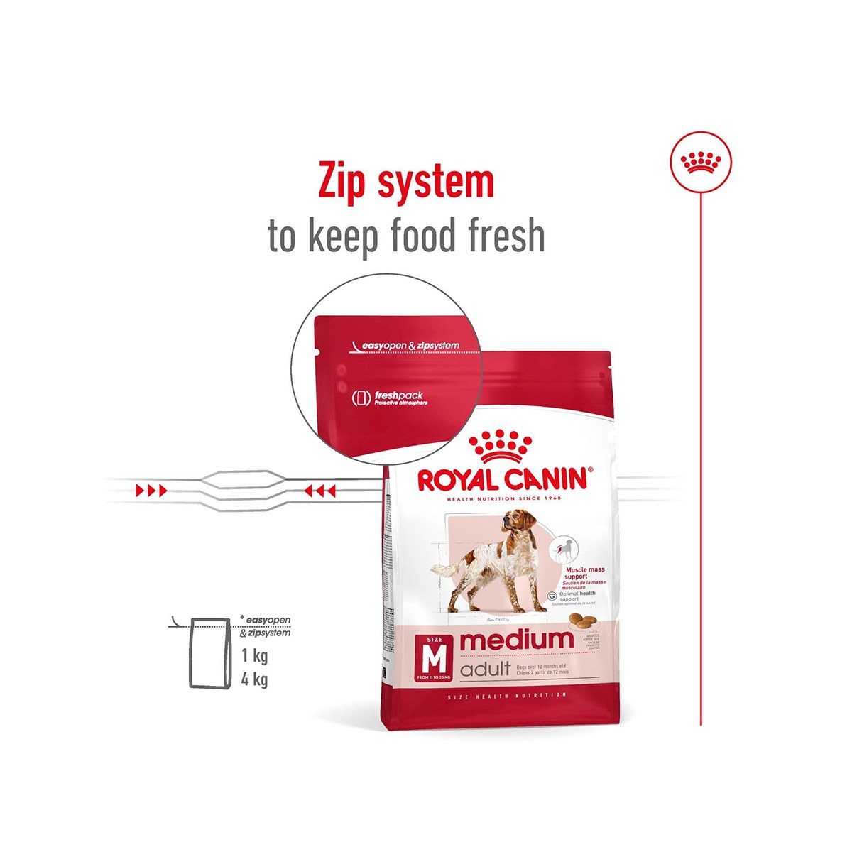 Royal Canin Medium Adult 4 Kg – (Best Before Jan’26)