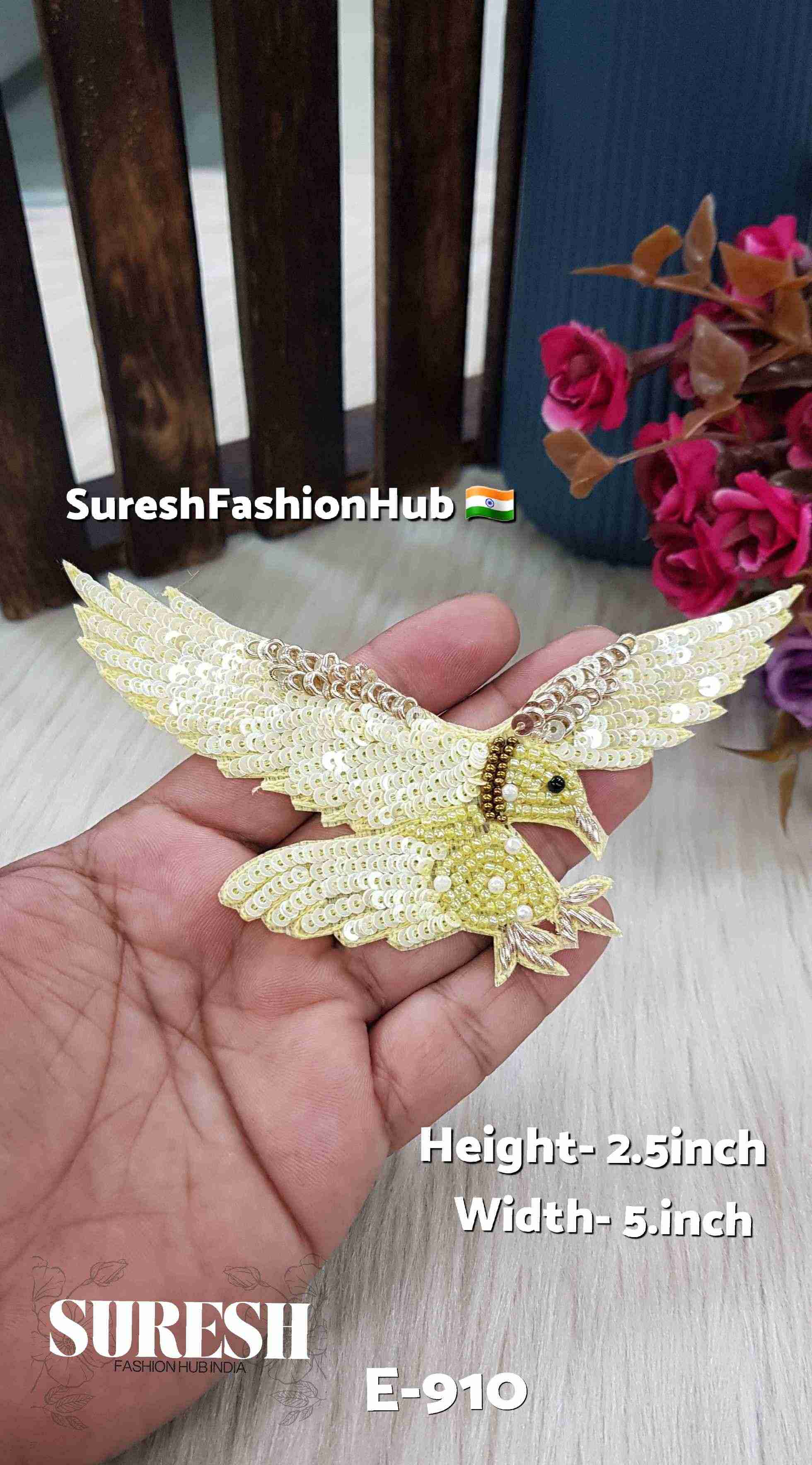 Yellow Blue Right Flying Eagle – E-910