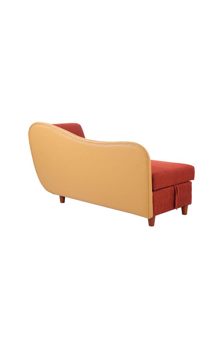 Viva Storage RHS Chaise Lounger Rusty Cider Orange Colour