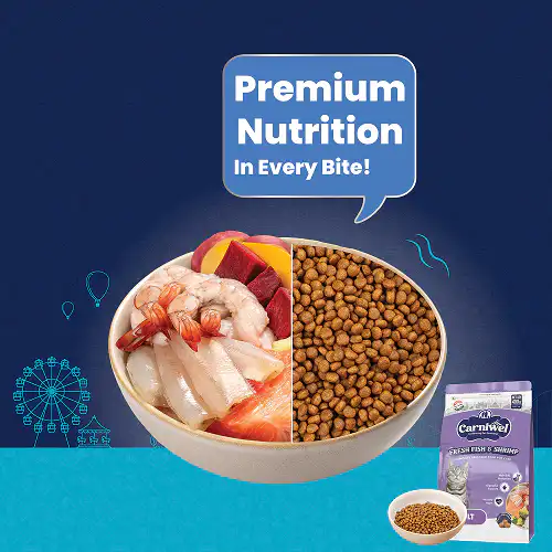 Carniwel Fresh Fish and Shrimp For Adult Cat Dry Food