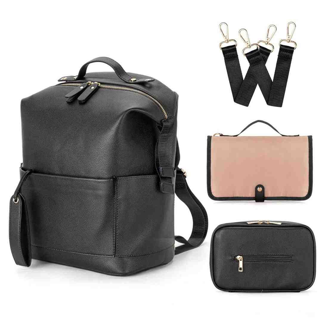 Noir Luxe Diaper Bag