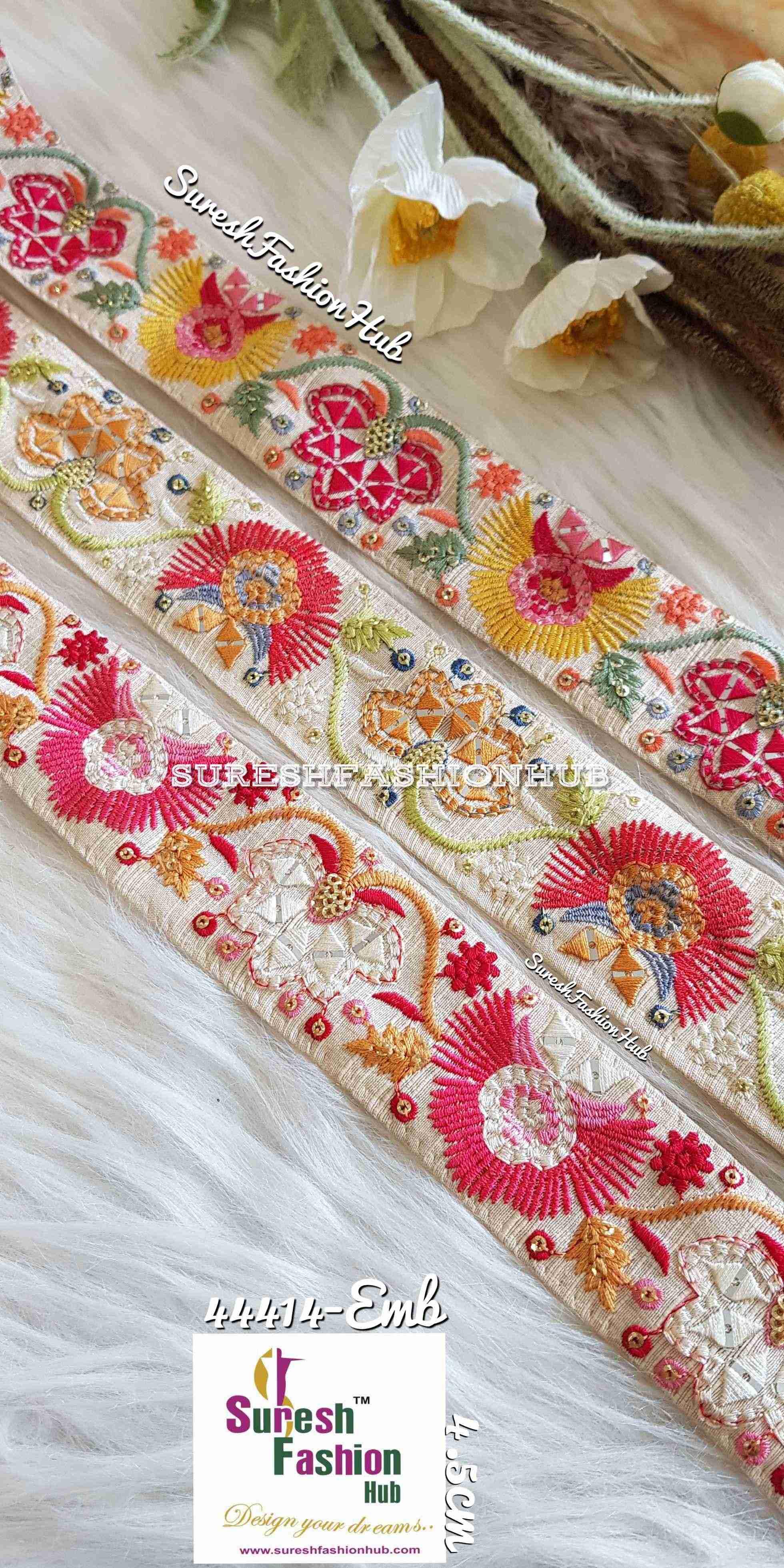 Indian Laces Embellishments Embroidery Saree Border  Wholesale Silk Crafting Sewing Decorative Designer Ribbons #bohobagmaking #fedorahats  #minne  #lndianlaces  #Sareeborder #アニー都城  #pasamanerías #pasamaneriasbordadas #Embellishments #可愛いマスク  #Embroiderytrimmings #アクセサリーパーツ #インドレース #homedecorating #galonesimportados #