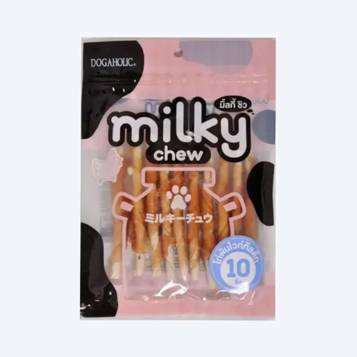 Dogaholic Milky Chew Chicken Stick Dog Treat - 10 Pcs