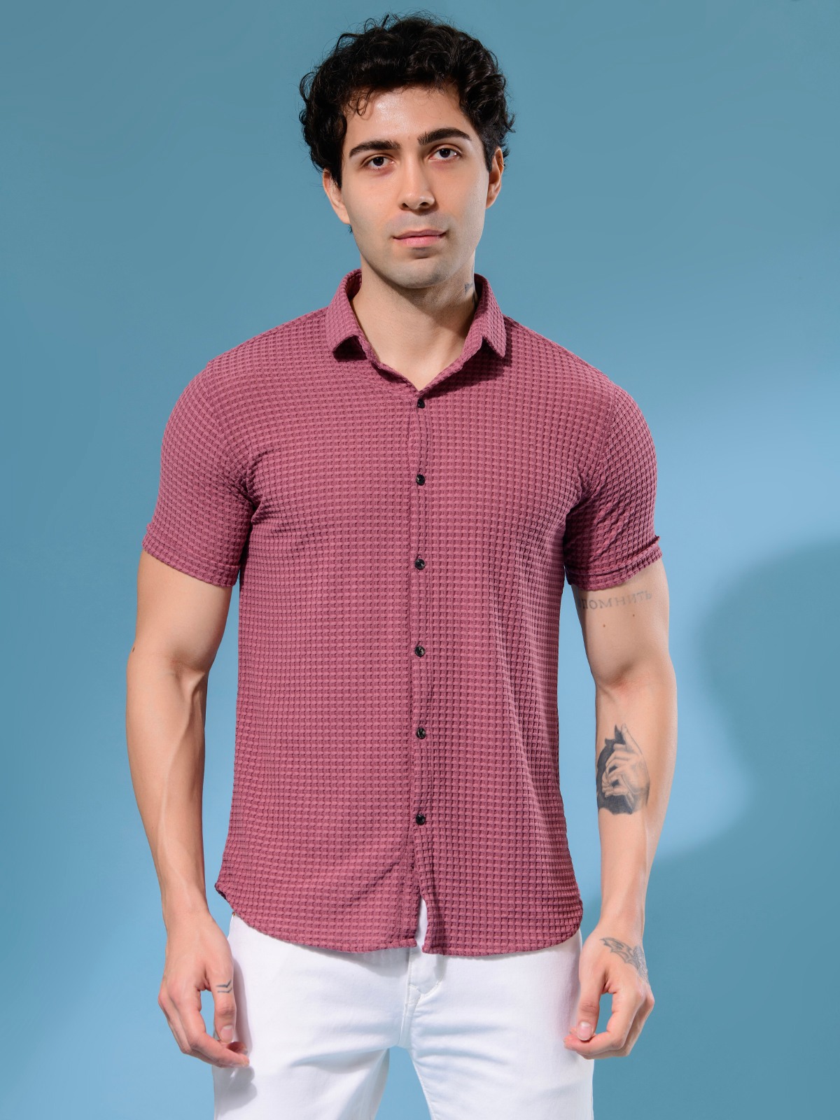 ALBION MENS OLDGARAGE 5 (ONION) SHIRT