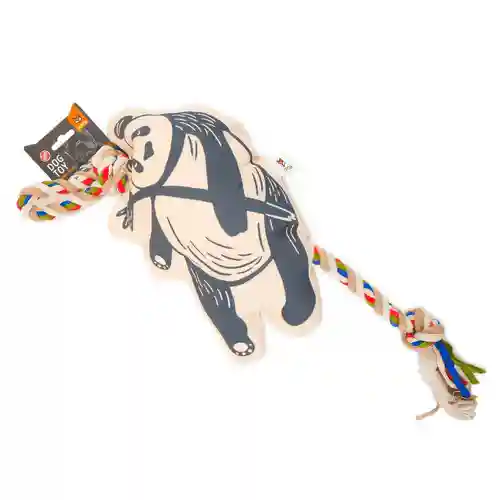 Barkbutler Fofos Flossy Rope Toy With Panda for Dogs