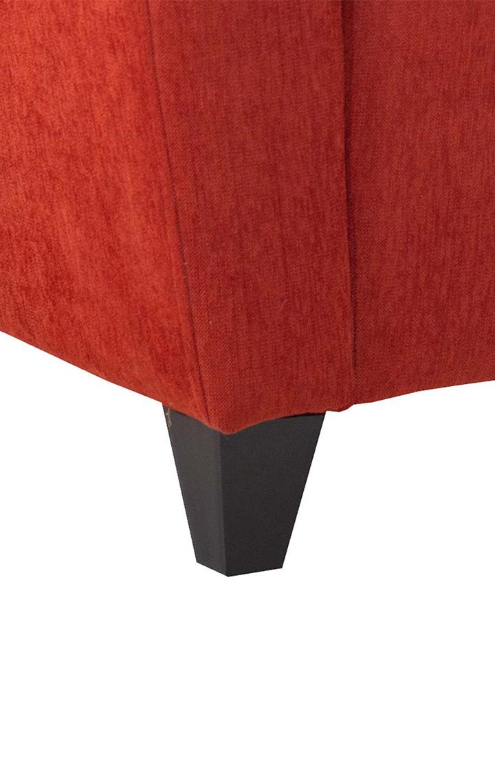 neudot Elegance Sofa for Living Room |3 Person Sofa|Premium Fabric with Cushioned Armrest | Solid Wood Frame|3 Seater in Rusty Cider Orange Color