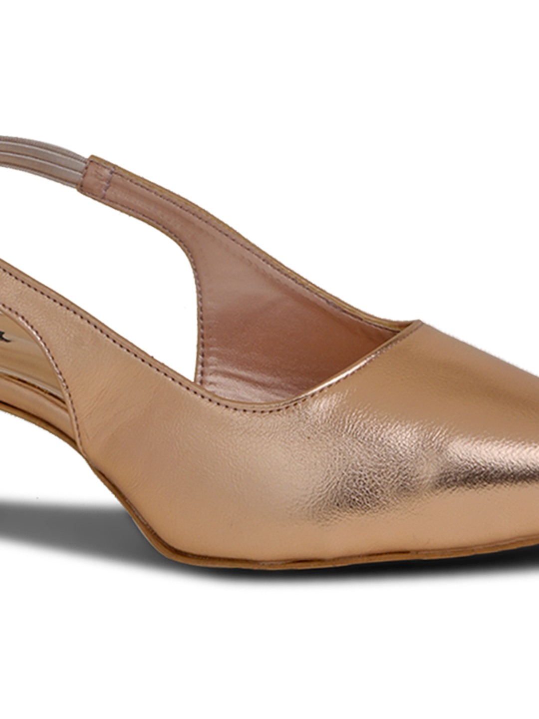 Patent Pink Pointed-Toe Slingback Heels