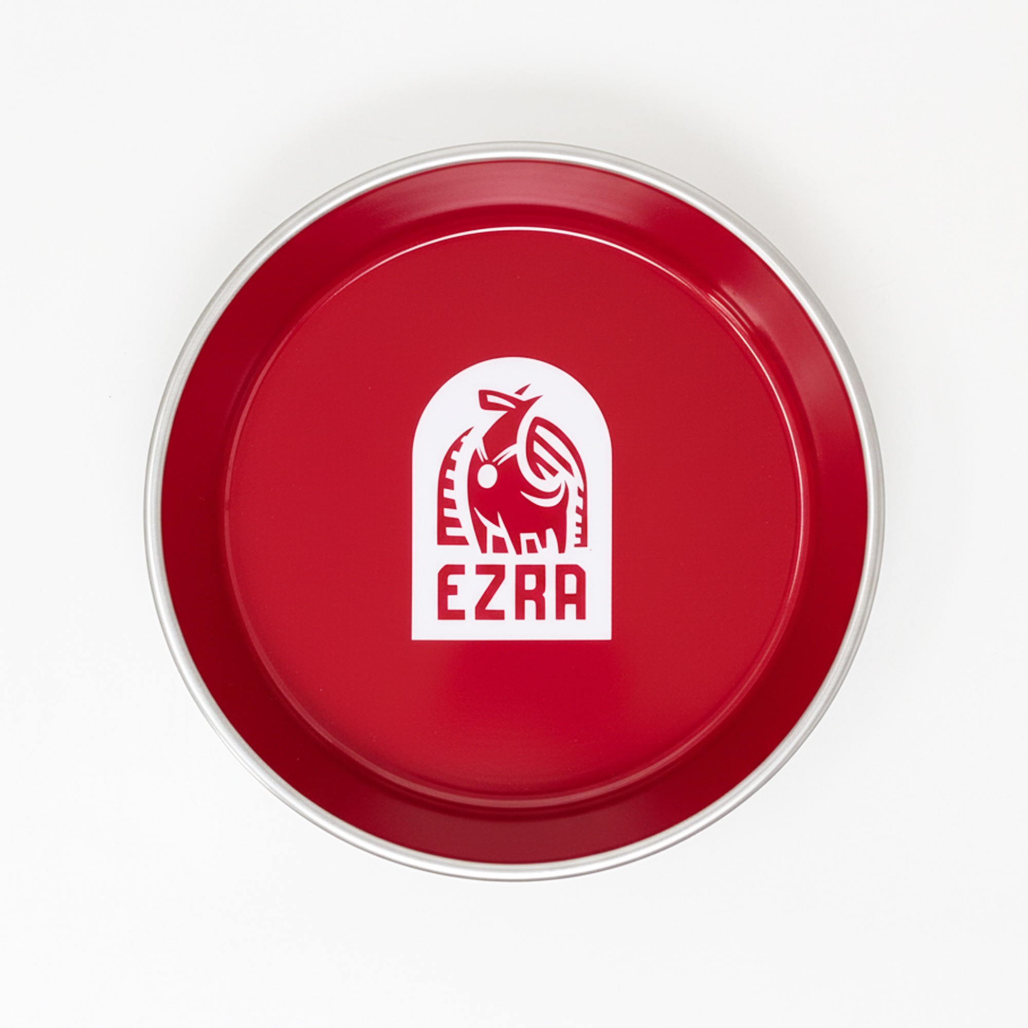 Ezra Anti Skid Rubber Grip, Stainless Steel Bowls for Dog, Red