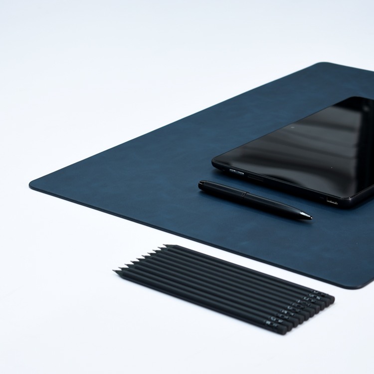 16x22 Inches Desk Mat/Desk Pad/Blotter-Reversible Design-Water Resistant-Naturally Flexible-Uni-Flex Series | Blue