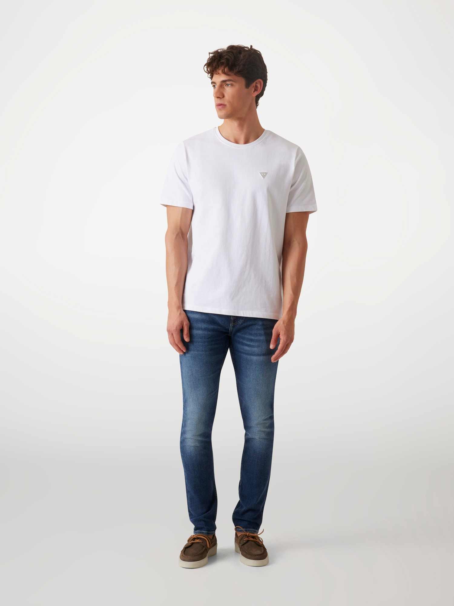 Blue Solid Skinny Fit Jeans
