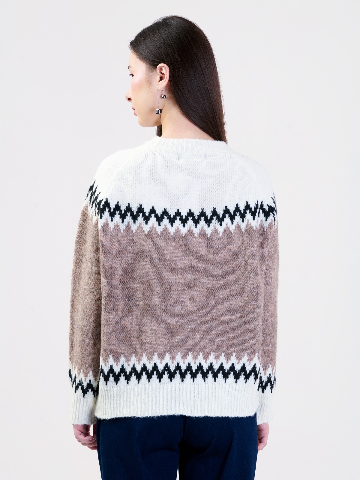 ALBION LADIES BROWN TOP (WOOLEN)