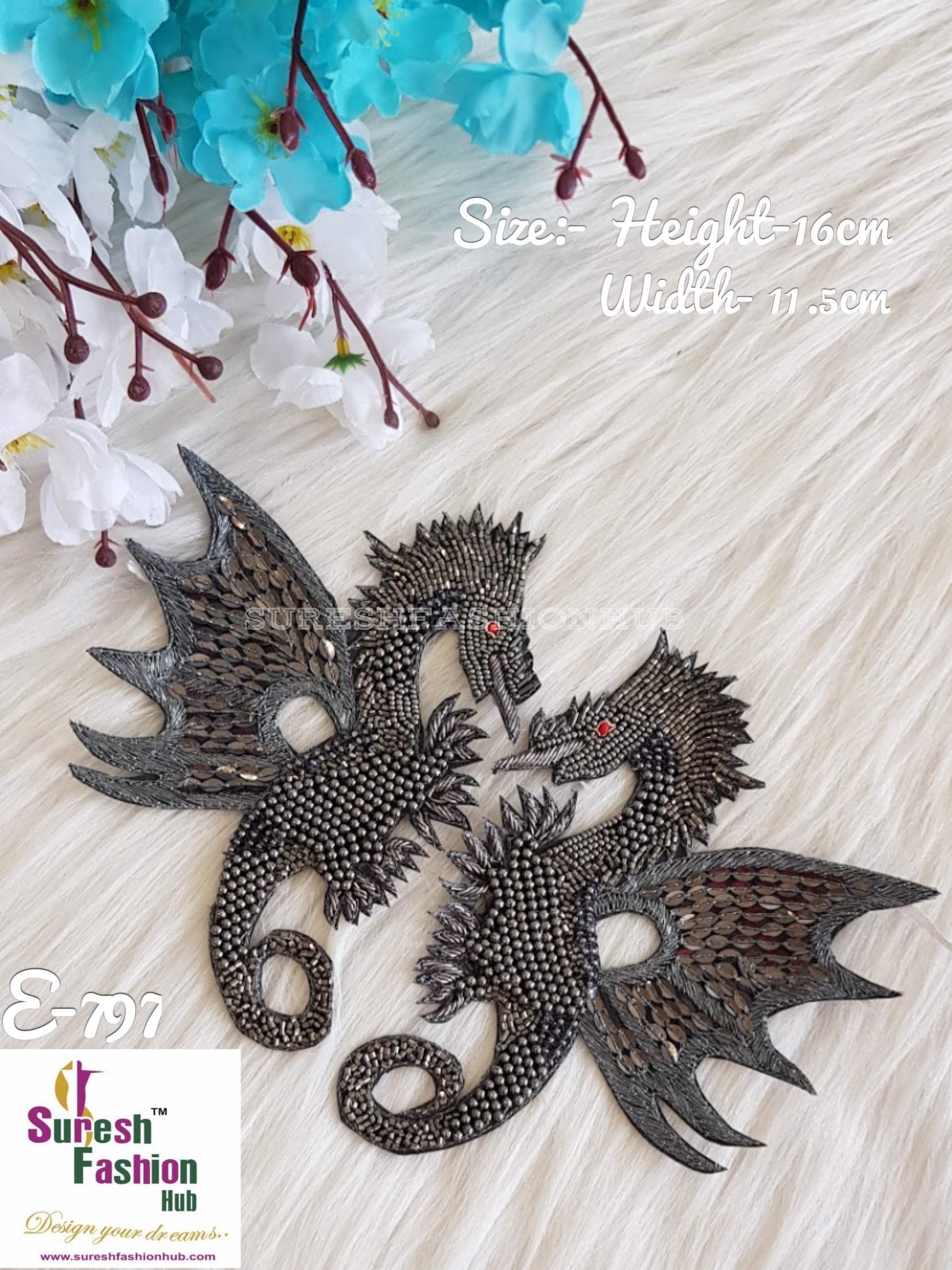 Grey Queer Sea Horse Patch