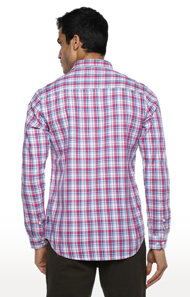 RED CHIEF | Men's Multicolour Checked Long Cotton Casual Shirts 4