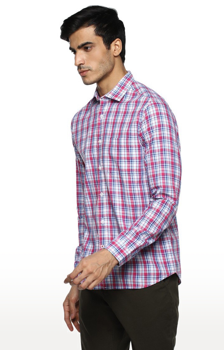 RED CHIEF | Men's Multicolour Checked Long Cotton Casual Shirts 2