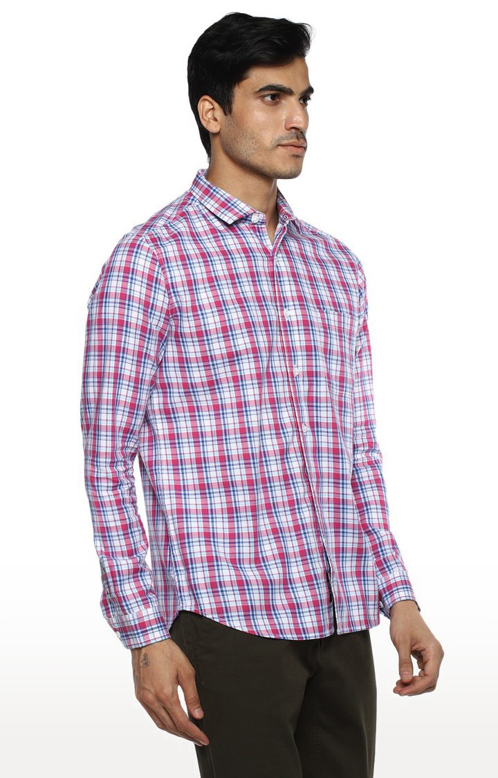 RED CHIEF | Men's Multicolour Checked Long Cotton Casual Shirts 3
