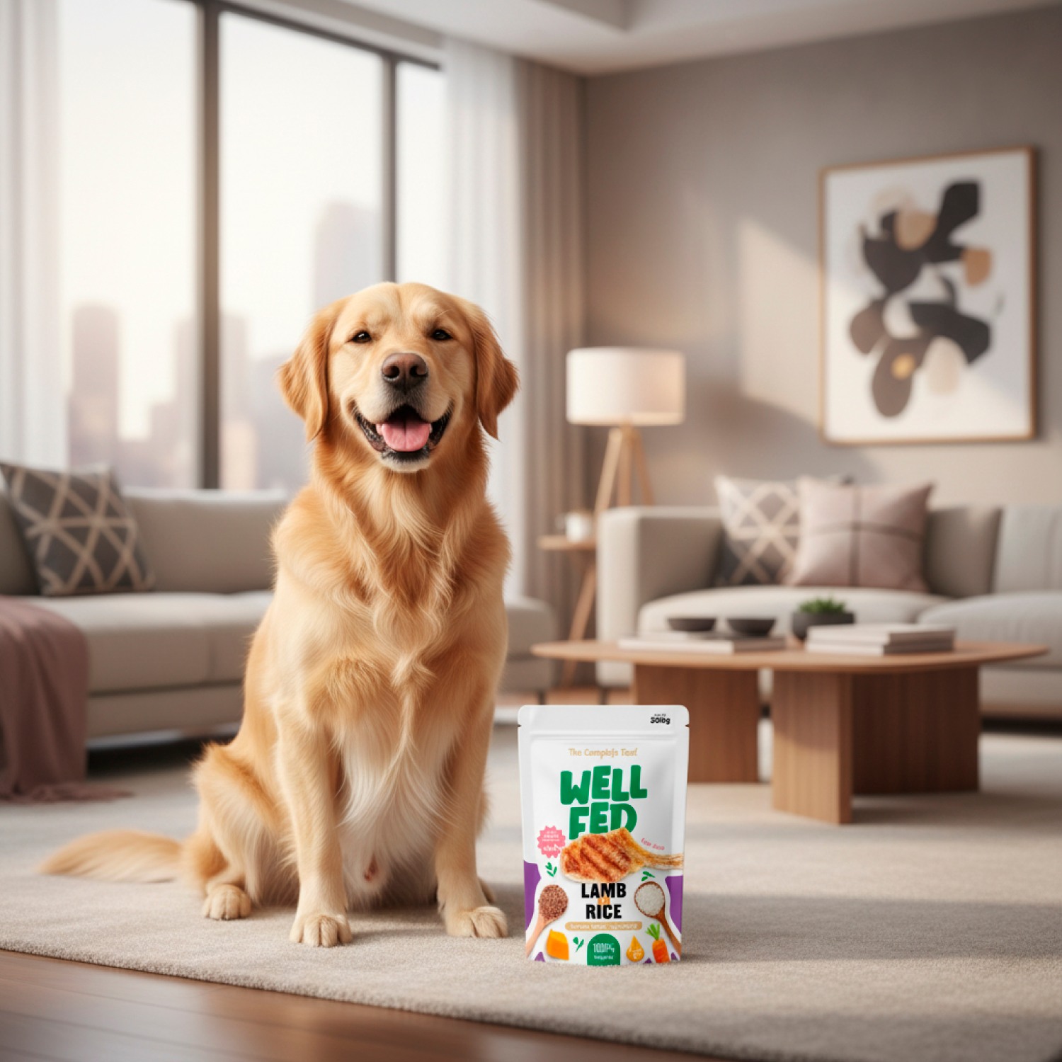 Well Fed Lamb & Rice Wet Dog Food 300 g