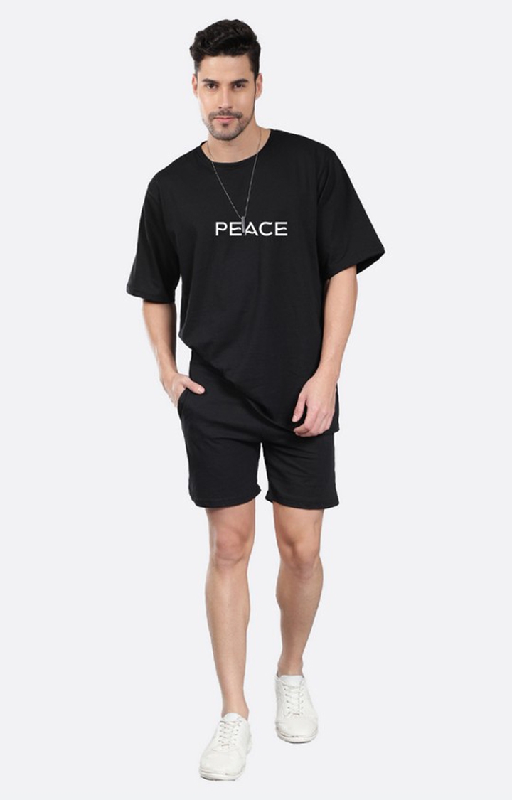 Mad Over Print | Peace Men's Co-ord Set