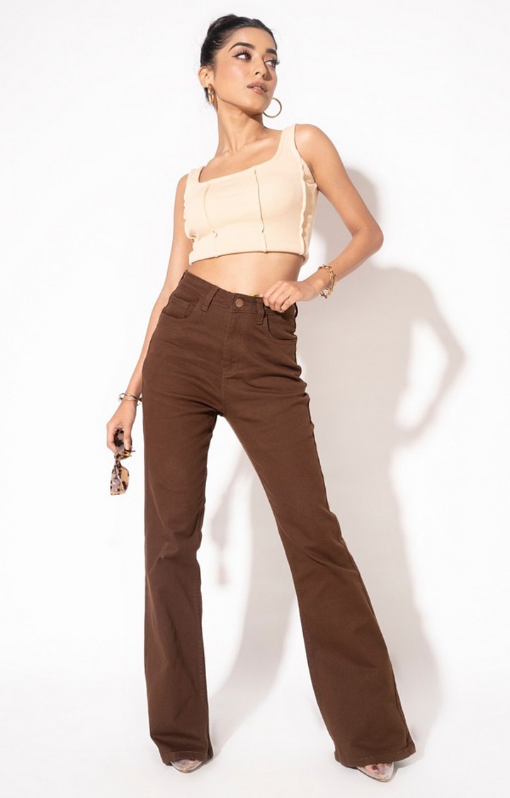 OO's High Waisted Disco Flare Trouser - Buy Fashion Wholesale in The UK