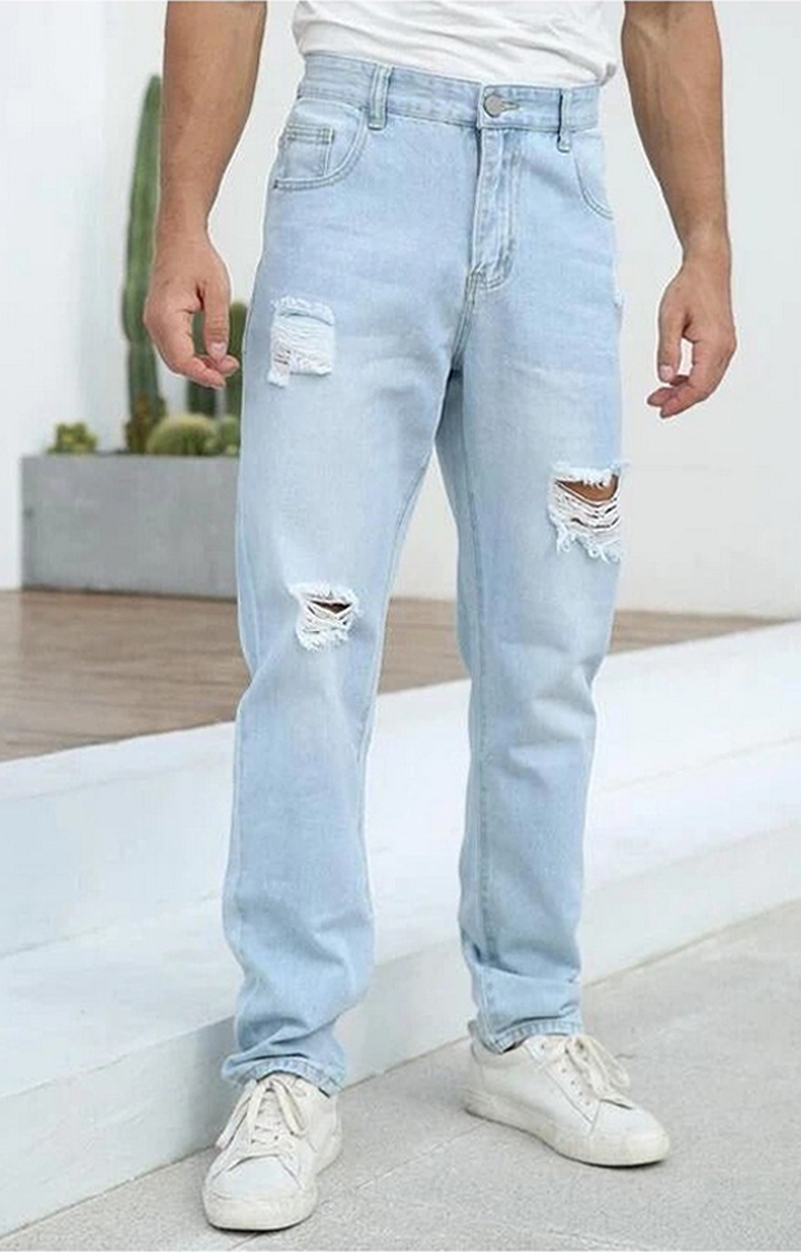 Black Distressed Bootcut Jeans for Men – Mode De Base Italie