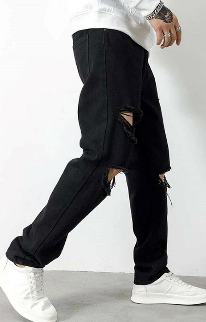 Super Distressed Regular Fit Men's  Jeans
