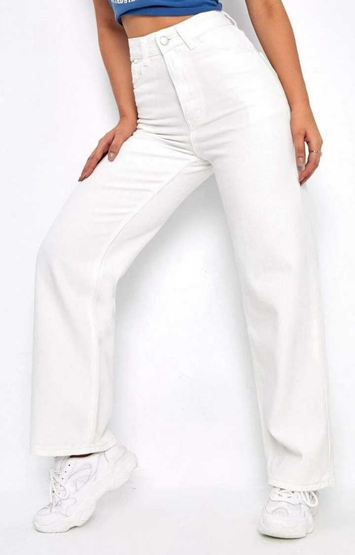 Buy Women High Rise Cropped Length Blue Jeans - Global Republic-saigonsouth.com.vn