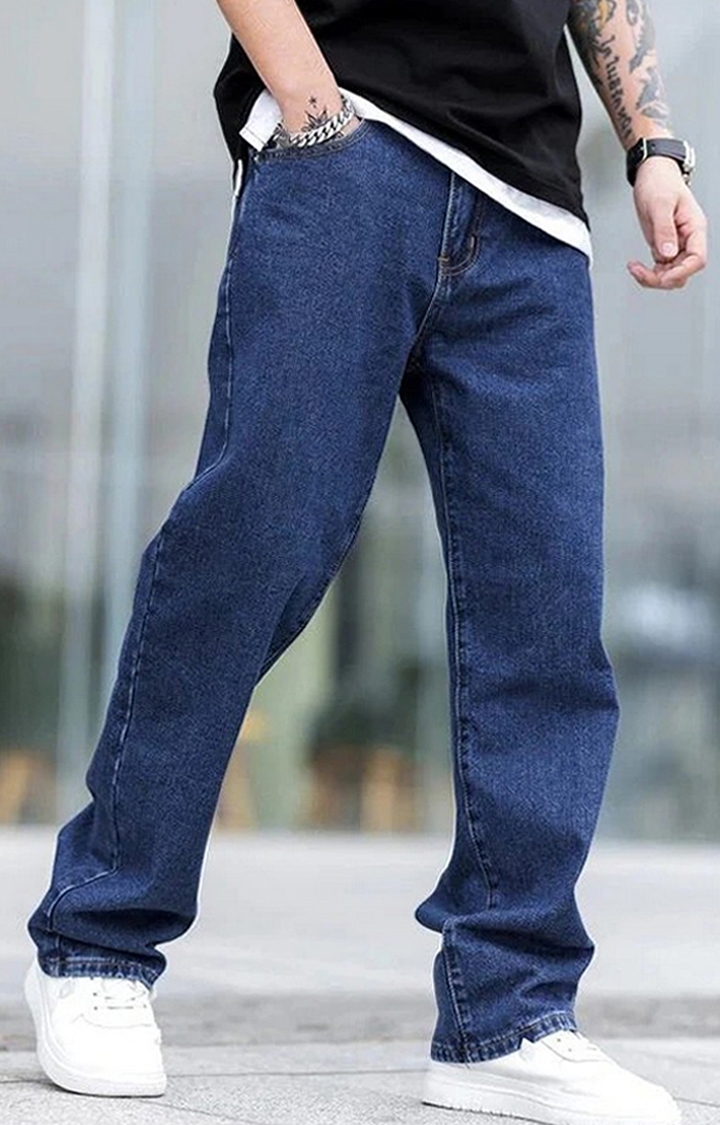 Men's True Blue Baggy Fit Rigid Jeans