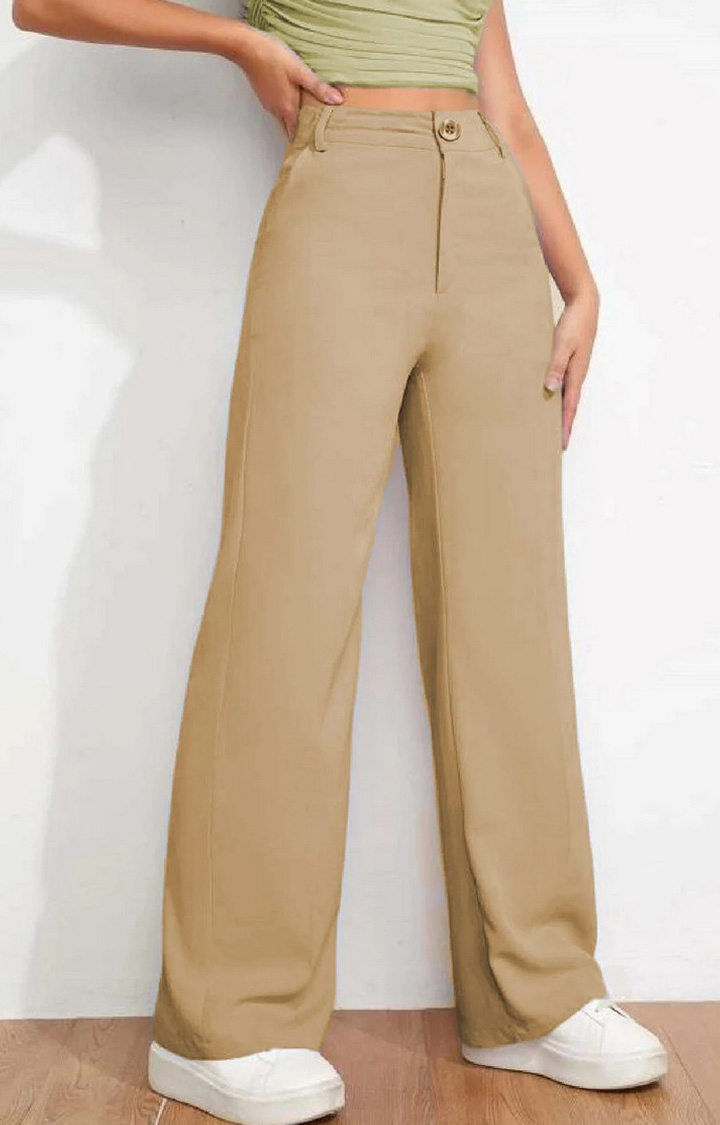 Buy online Women Beige Solid Relaxed Fit Cargo from bottom wear for Women  by Drape And Dazzle for ₹839 at 71% off | 2024 Limeroad.com