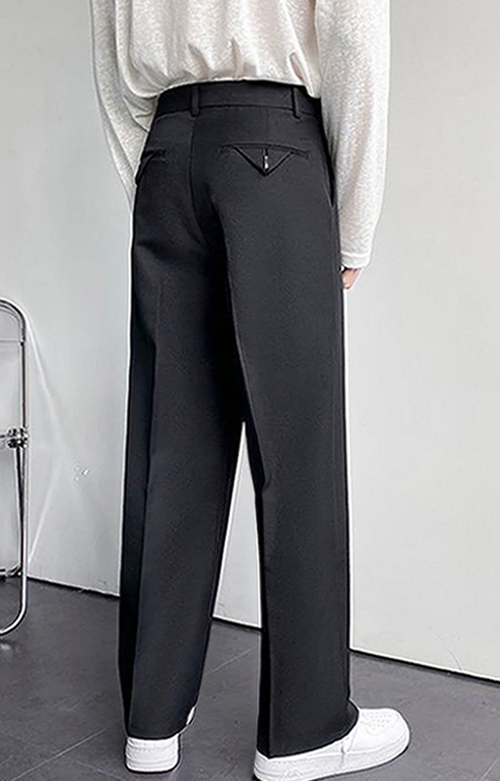 Fashion Boys Straight Cotton Blend Casual Leg Skinny Trousers Korean Mens  Pants | eBay