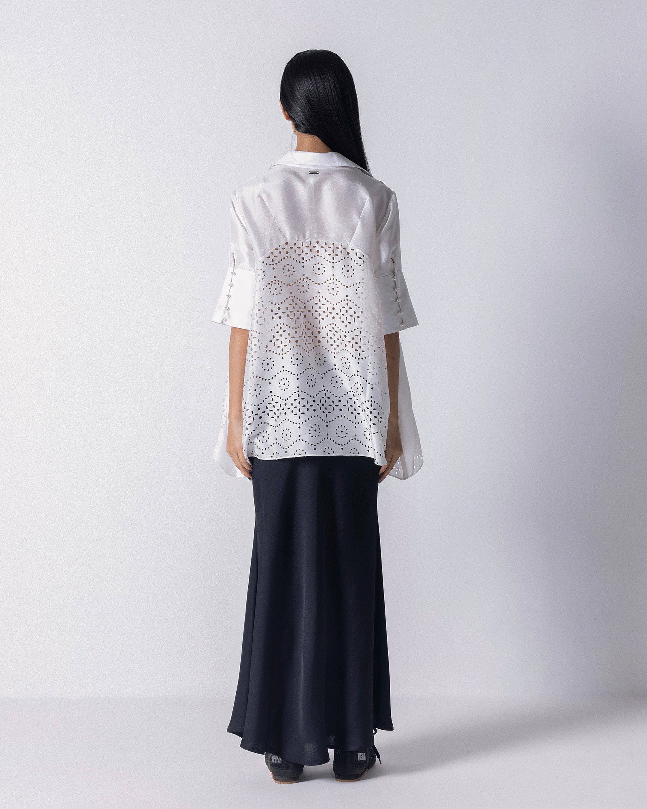 Cutwork Godet Shirt