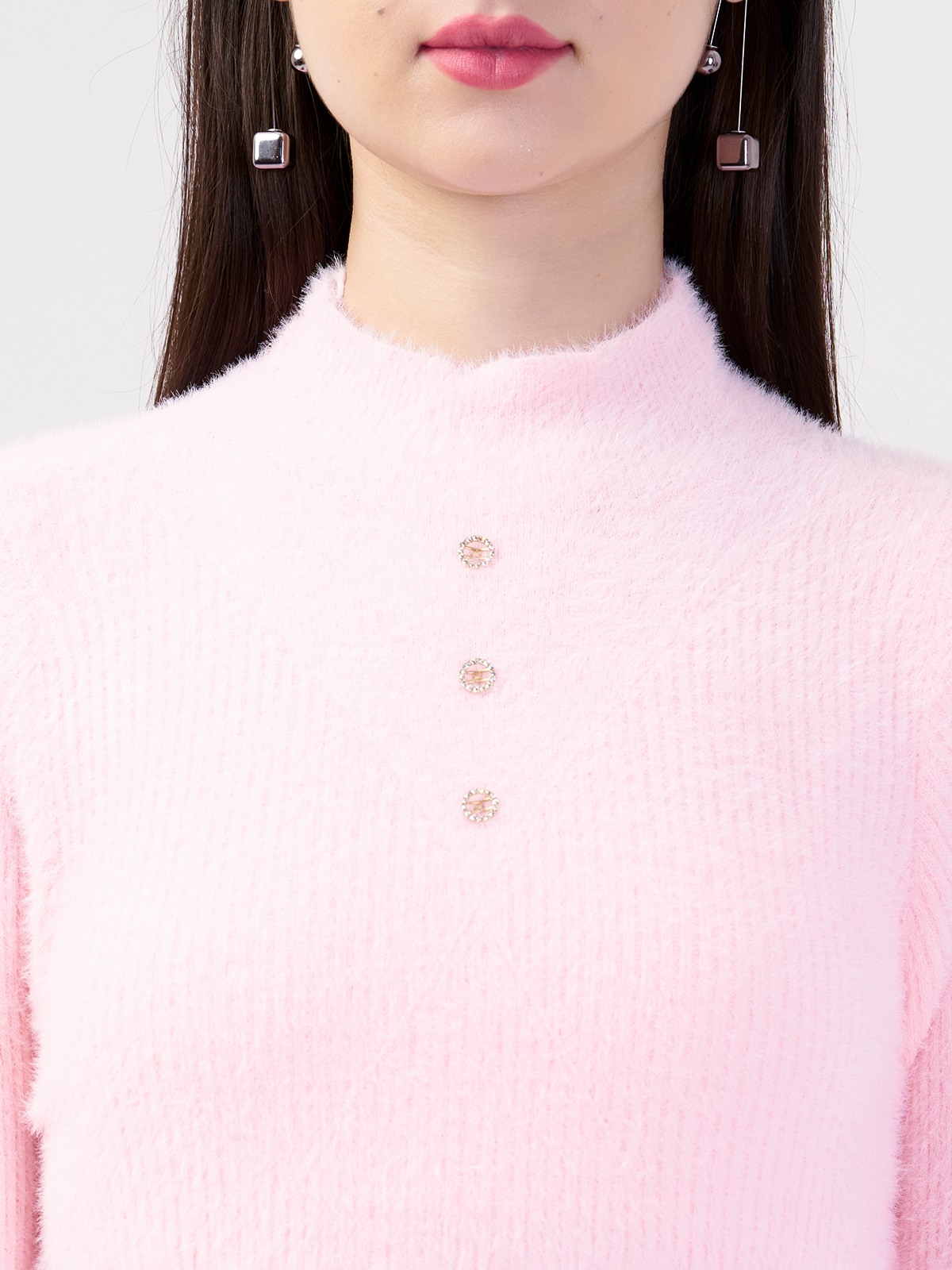 ALBION LADIES PINK TOP (WOOLEN)