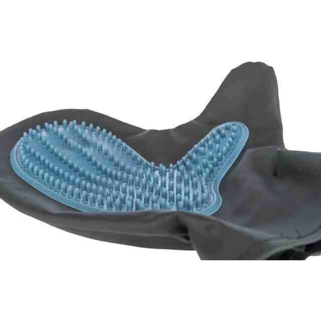 Trixie Grooming Glove For Cats & Dogs, Dark Grey/Blue