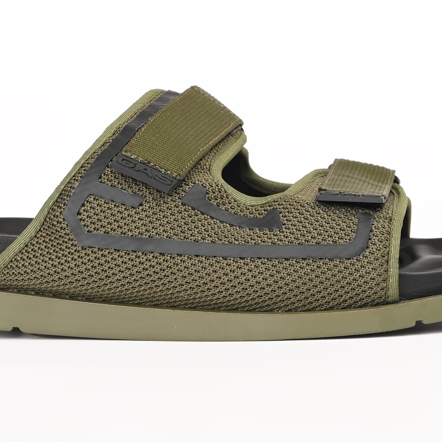 GAS | Men's StrapGrid Olive Sandals|1
