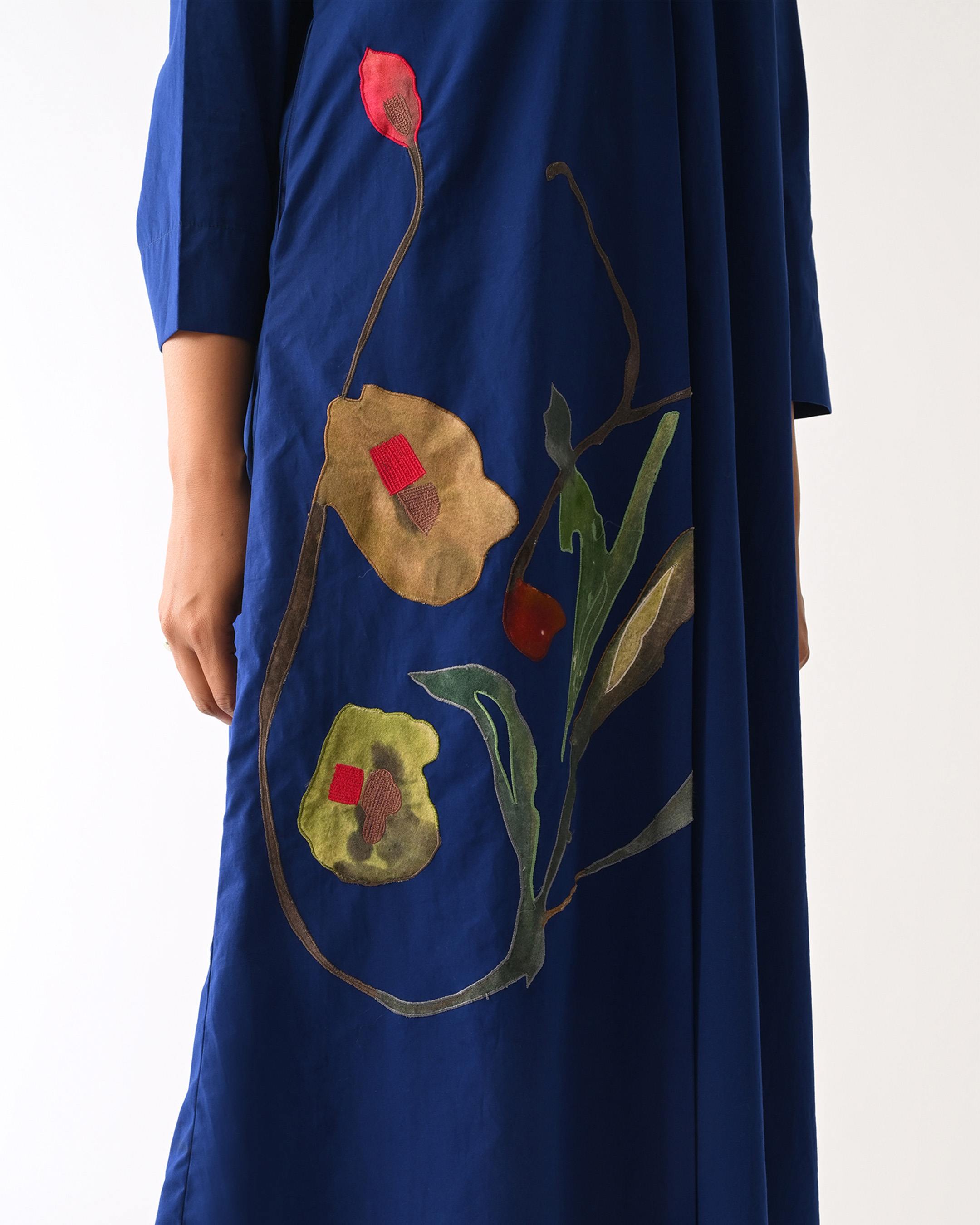 Botanica Rb Pg Aline Appliqué Dress