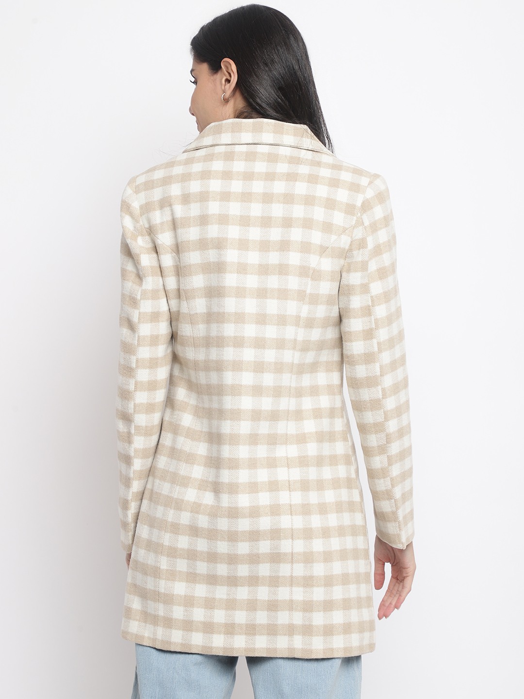 HER GRACE CHECK LONG COAT