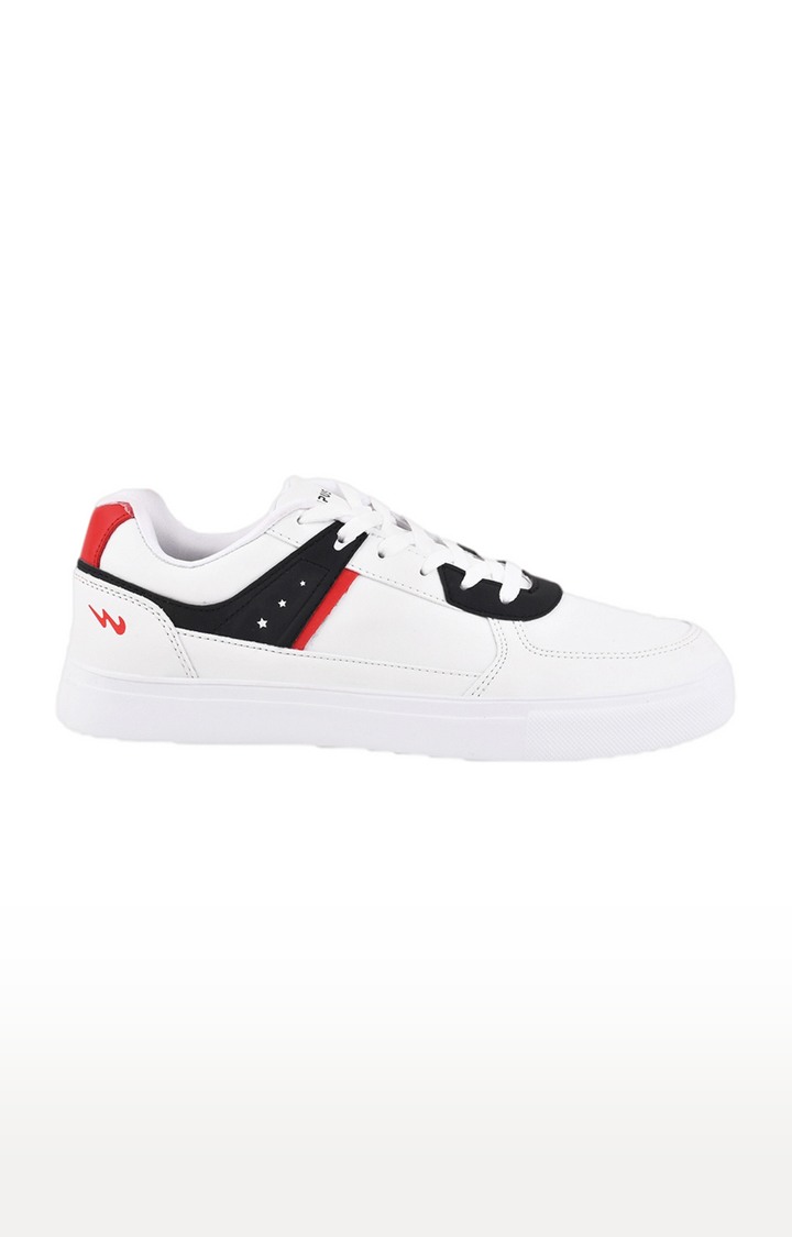 Campus Shoes | Men's Og-02 White PU Sneakers 1