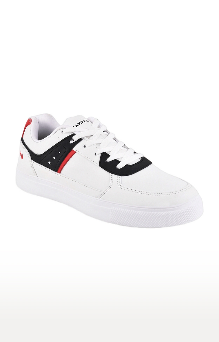 Campus Shoes | Men's Og-02 White PU Sneakers 0