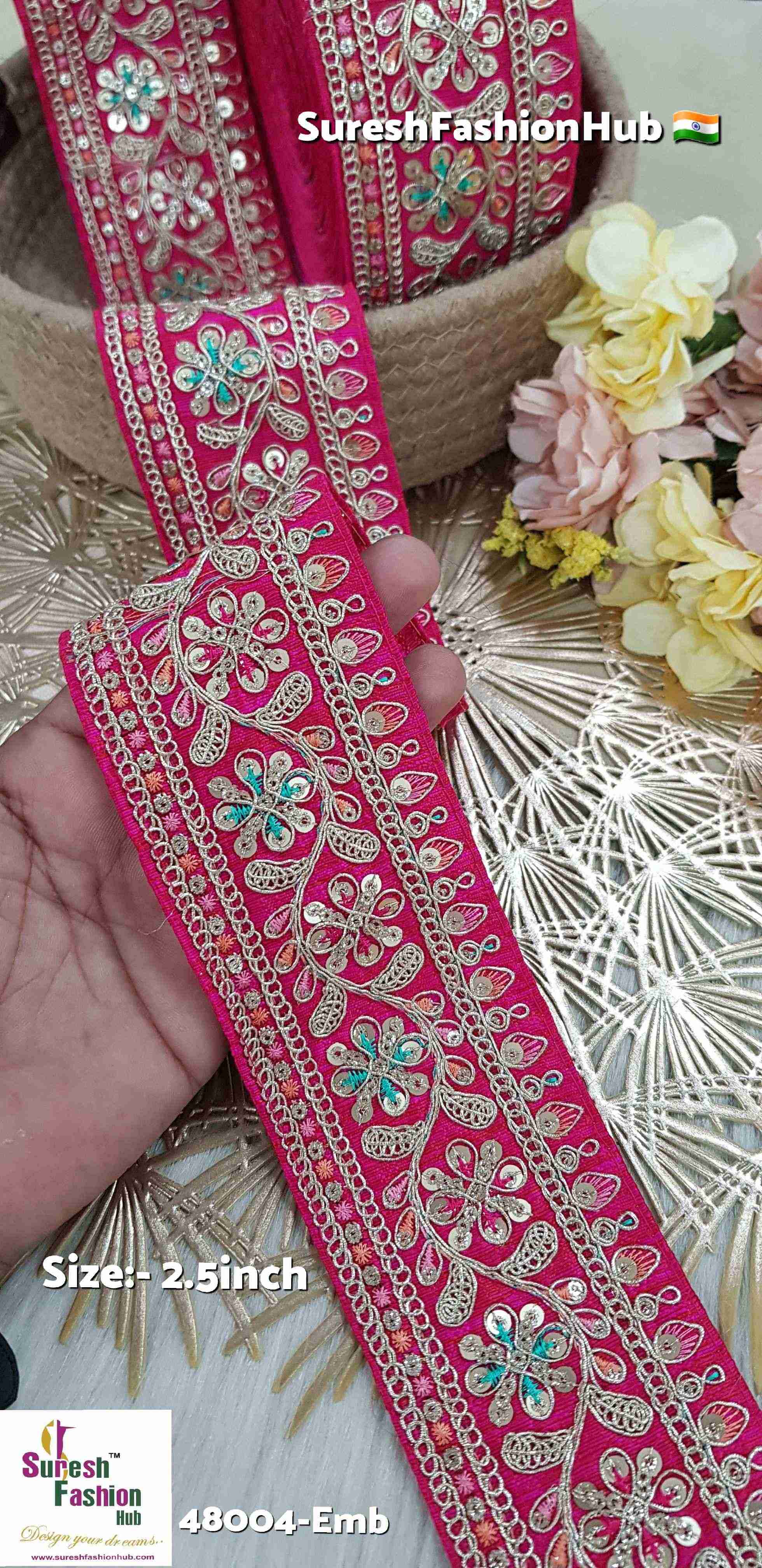 Maharani Sabya Regal Floral Embroidery Lace