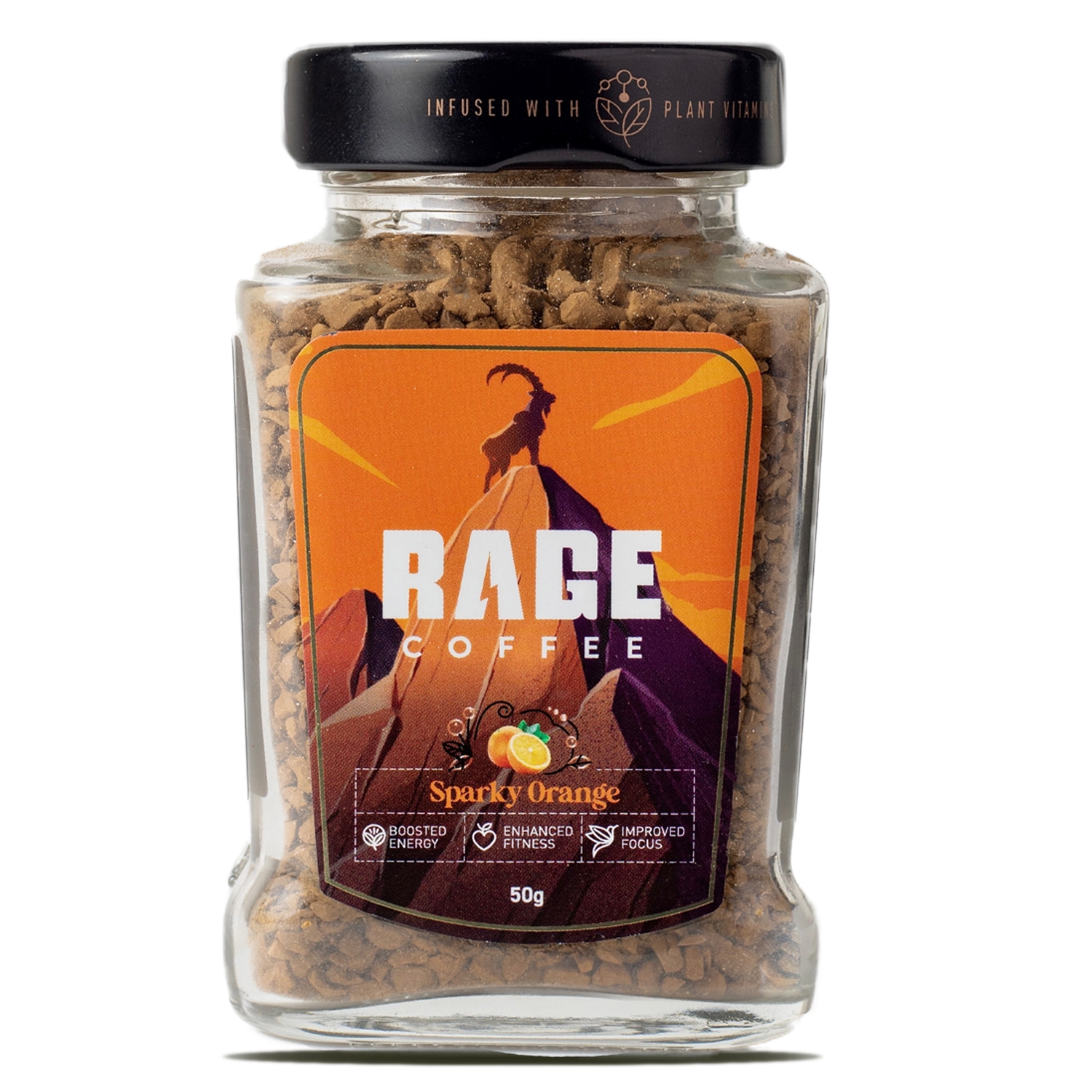 Rage Coffee | Rage Coffee 50 Gms Sparky Orange Flavour - Premium Arabica Instant Coffee 0