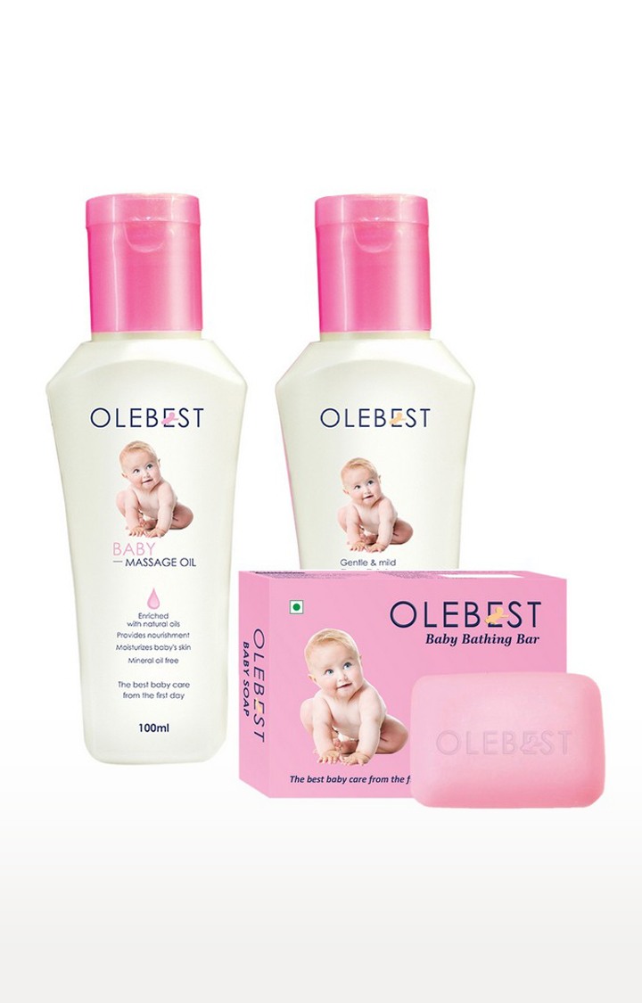 Olebest The Complete Baby Care Kit Olebest baby soap 68gm