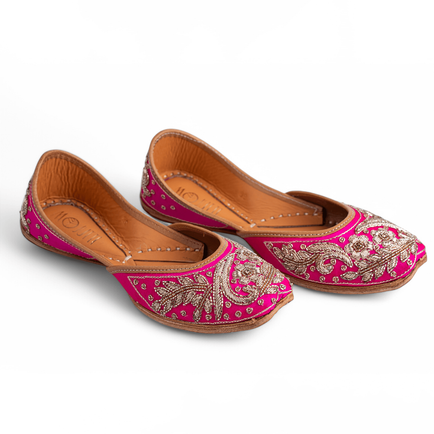Women Rani Gold Embroidered Ethnic Jutti