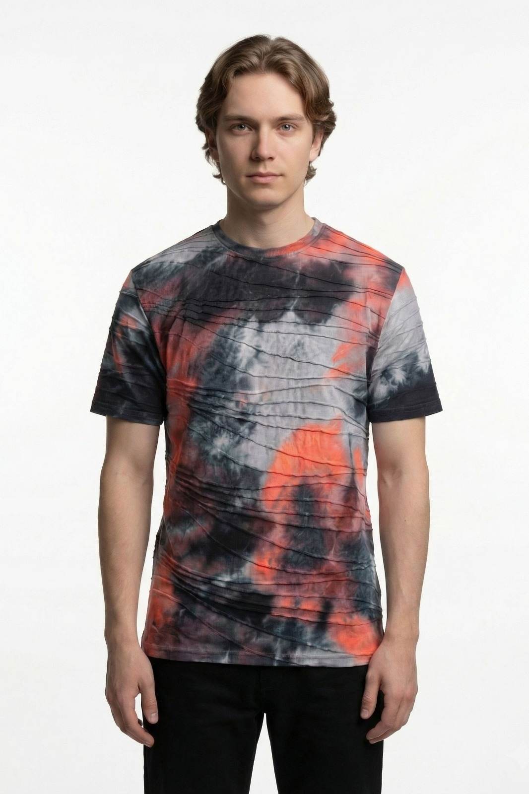 Albion Men's Urban Fire Tie-Dye Premium Casual T-Shirt