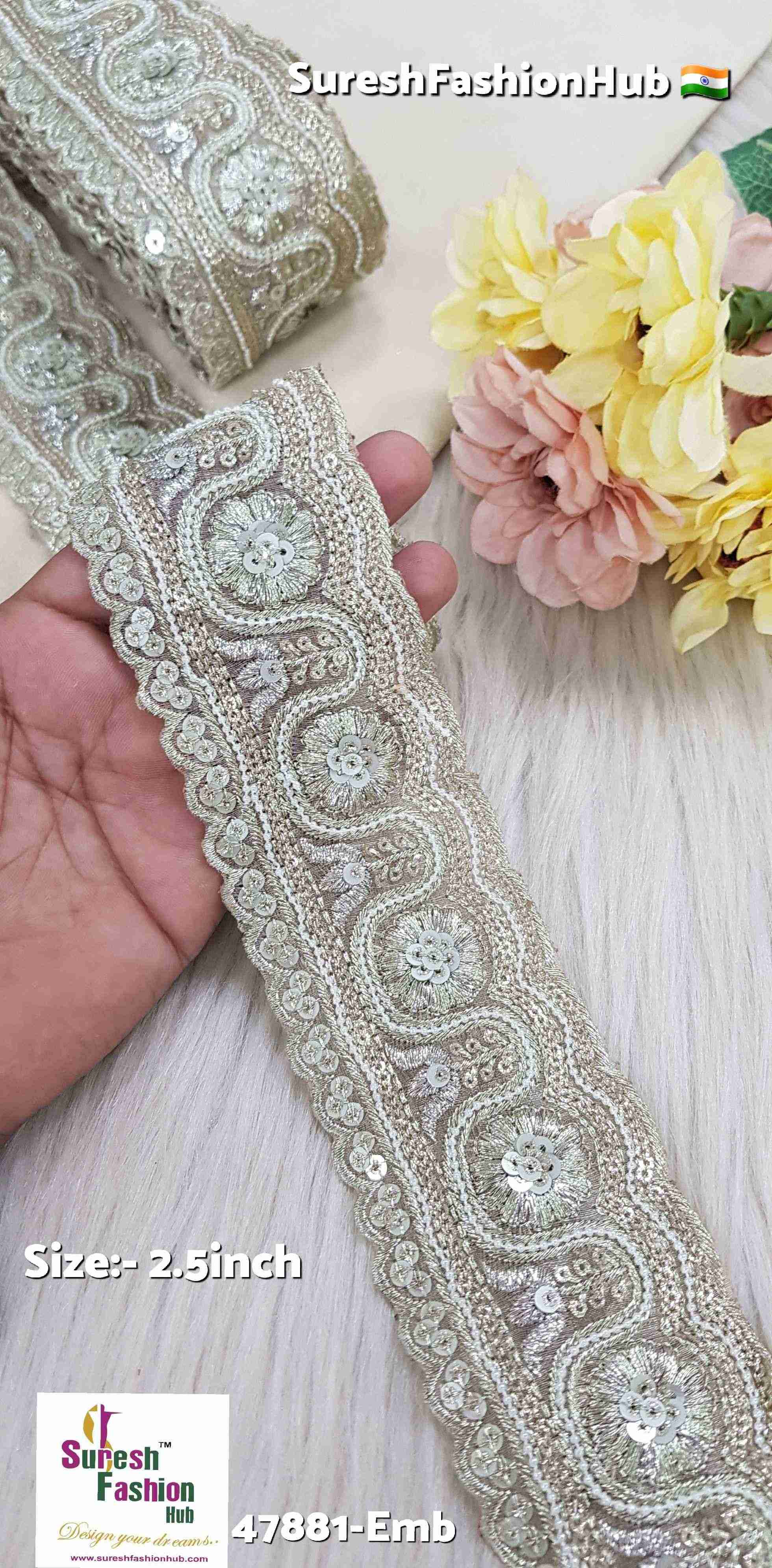 Water Gold Brilliance Embroidery Lace