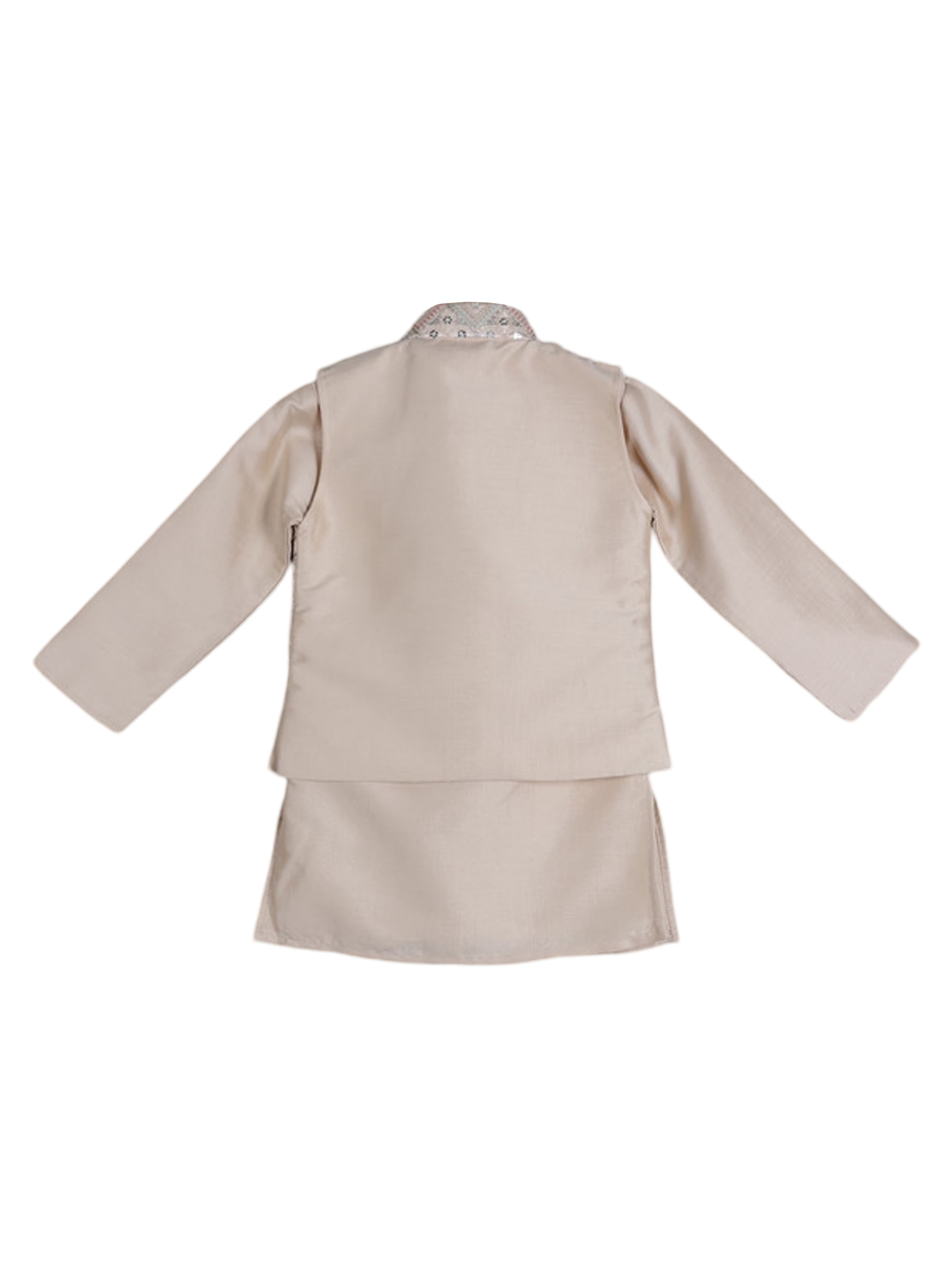 ALBION KIDS BOYS ETHINIC FAWN KURTA PYJAMA
