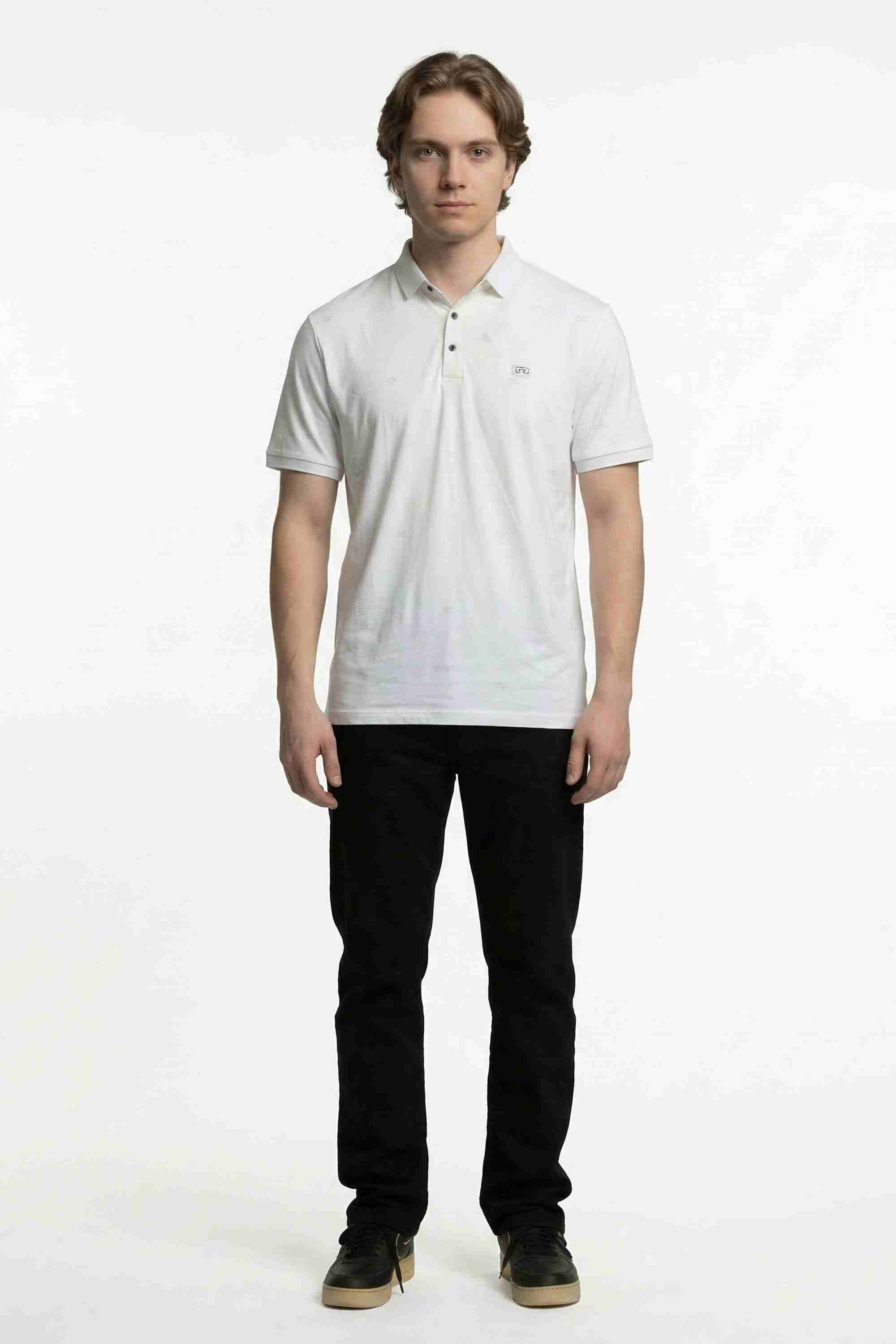 ALBION MENS CASUAL WHITE SHIRT