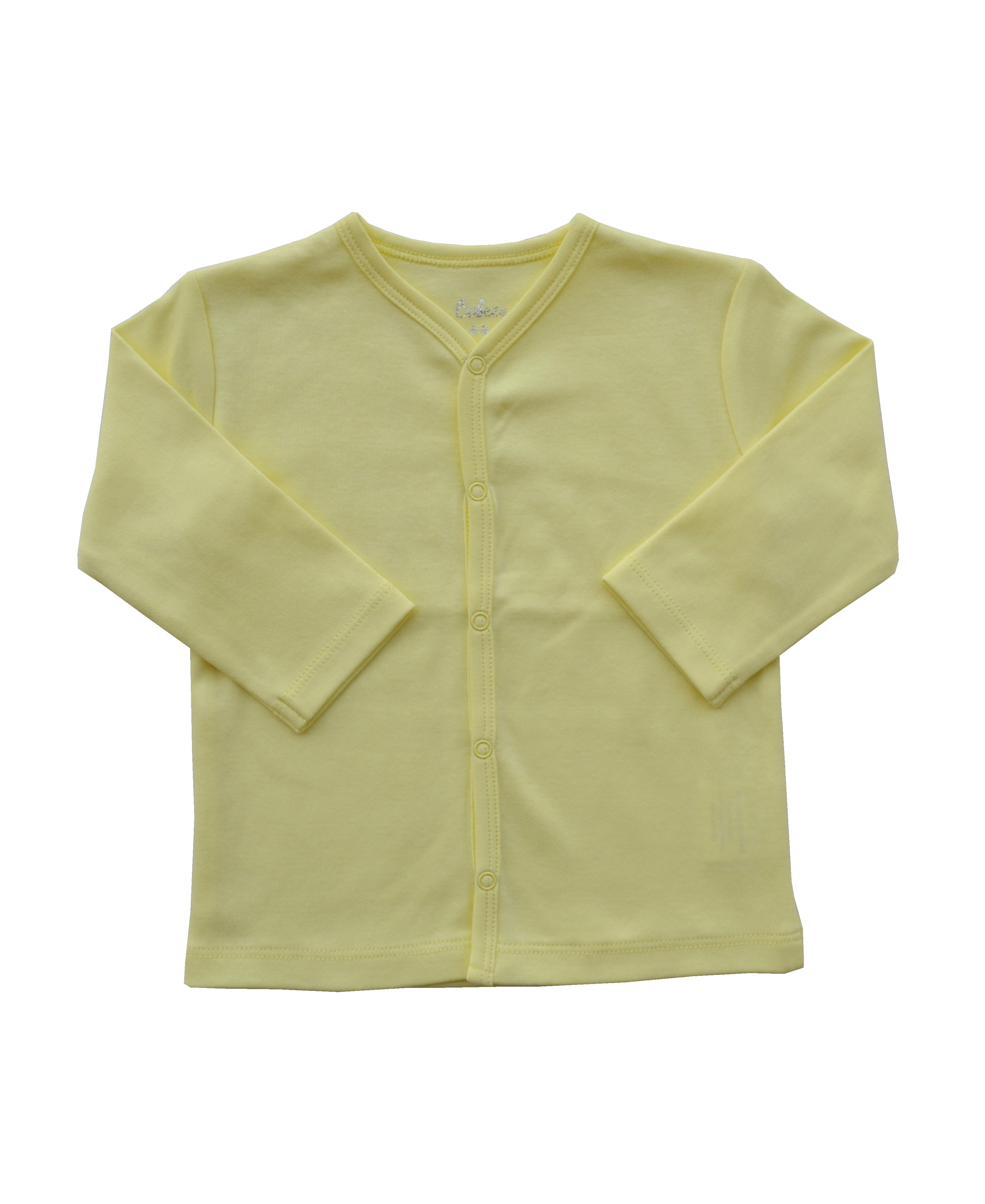 Yellow Long Sleeve Jhabla (100% Cotton Interlock Biowash)