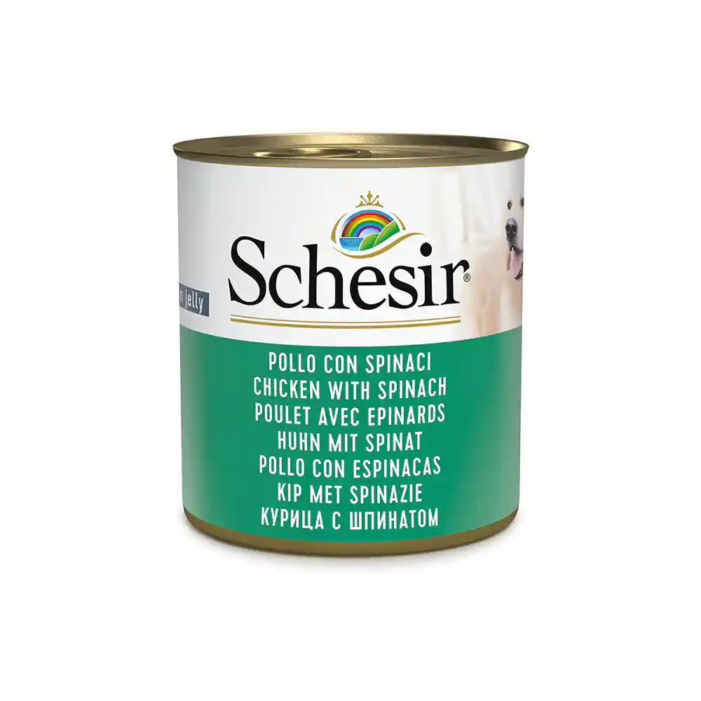 Schesir Dog Chicken and Rice With Spinach In – (Best Before Feb’26)