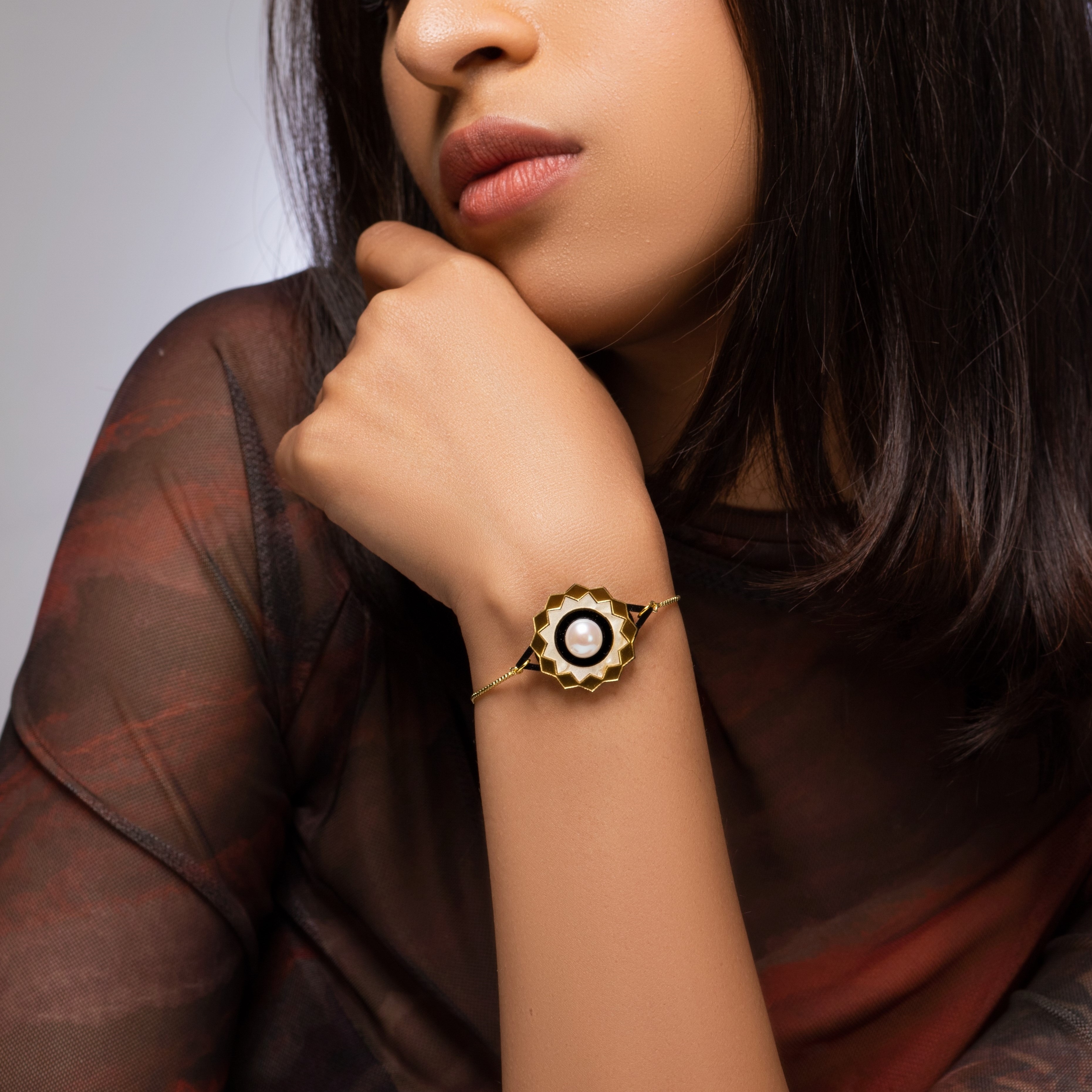 Prachi Gupta | MOP Studded Bracelet undefined