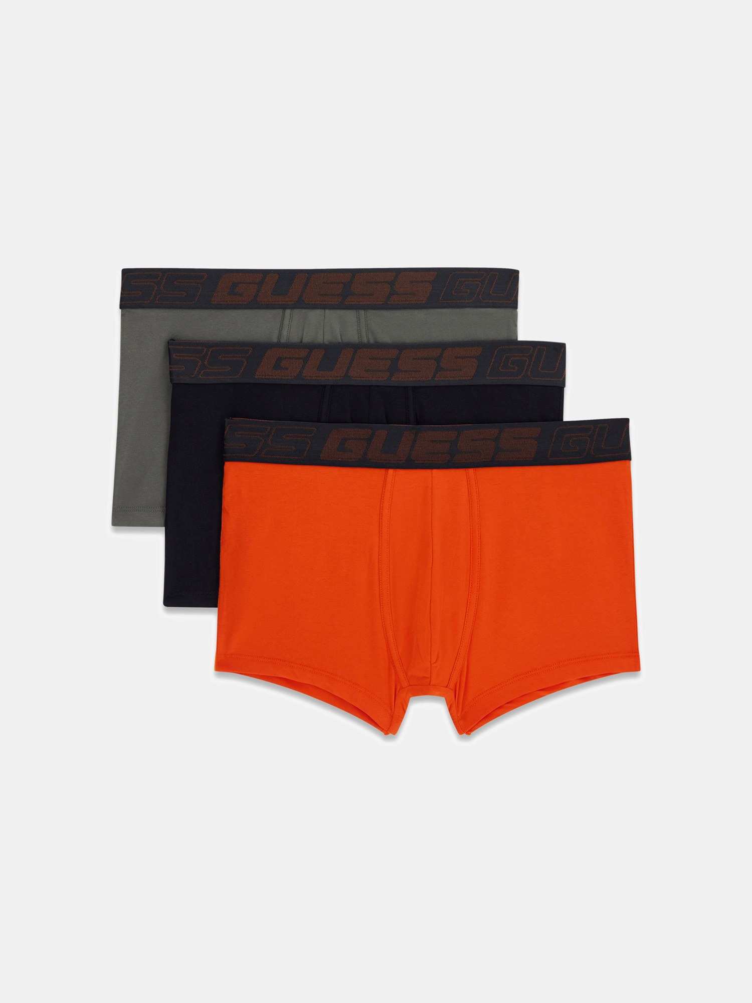 Guess Lava Black Orange Joe Boxer Trunk 3 Pack for Men