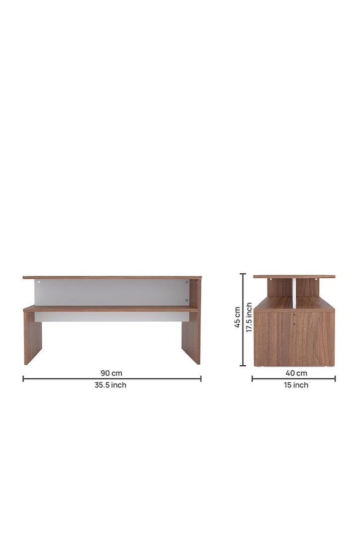 NEUDOT CHA Coffee Table | Centre Table with Storage for Drawing Rooming, Living Room and Office - Leon Teak